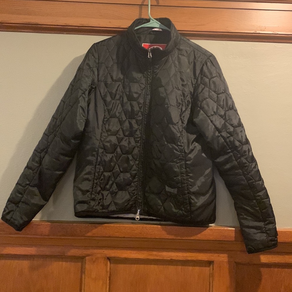 Marker quilted jacket. 2-way zip